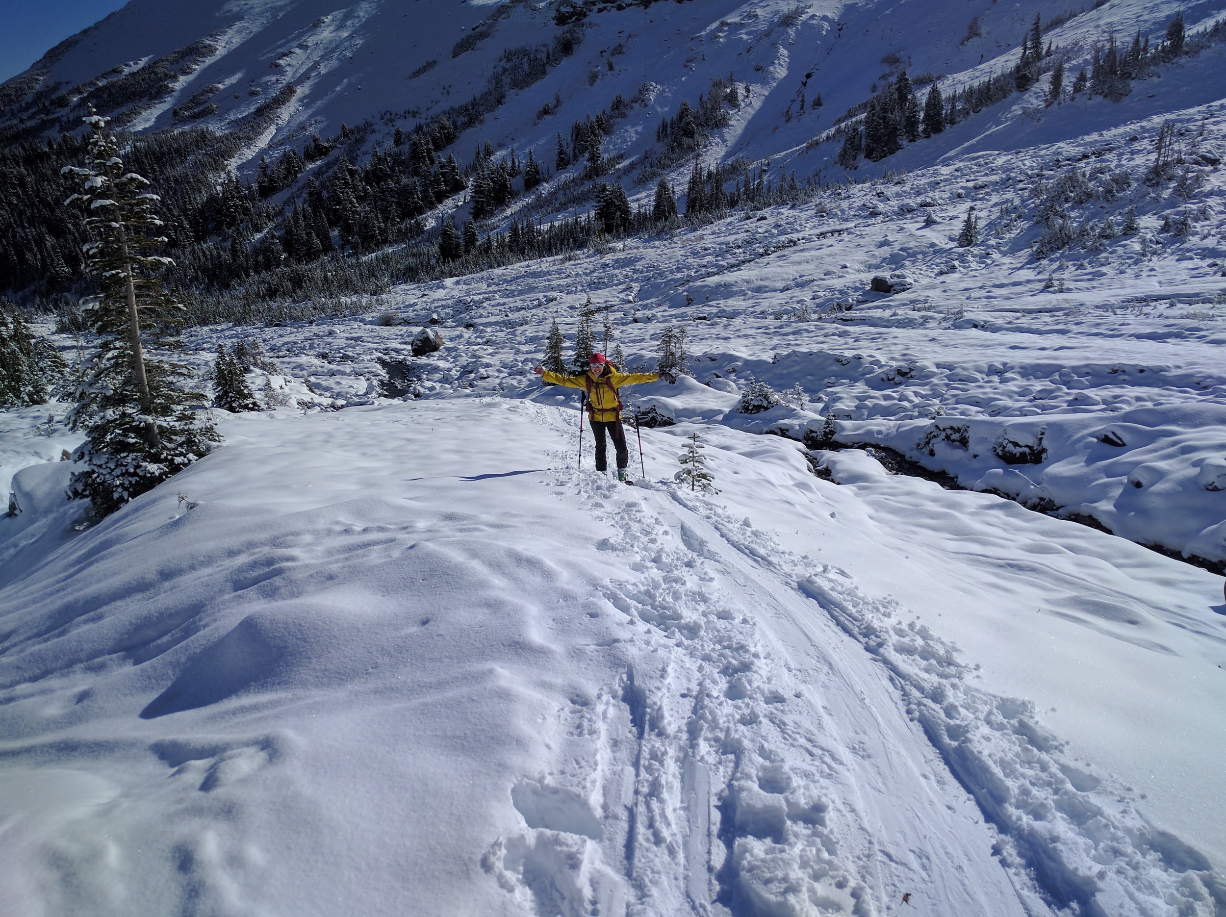 Skiing on Mt Rainier