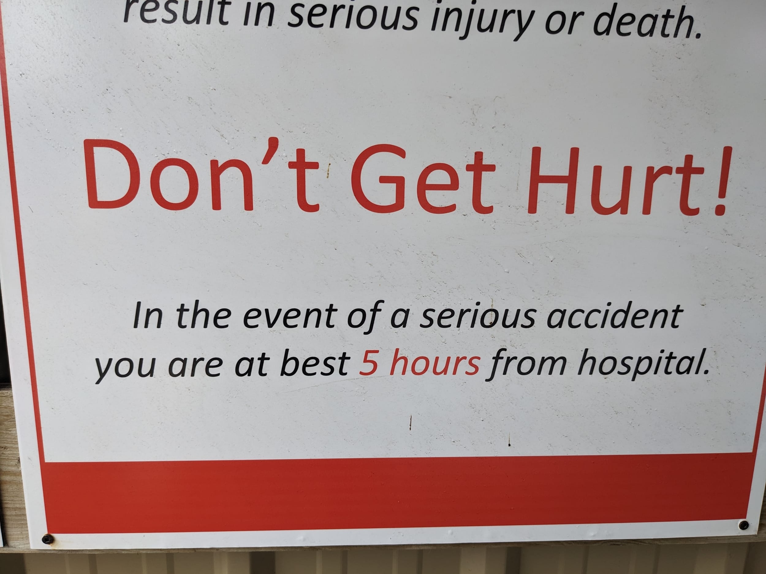 don’t get hurt