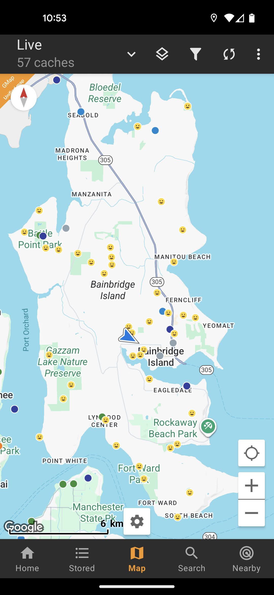 Geocaching Bainbridge Island